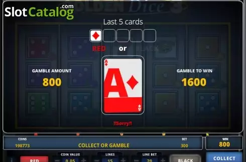 Скрин5. Golden Dice 3 слот