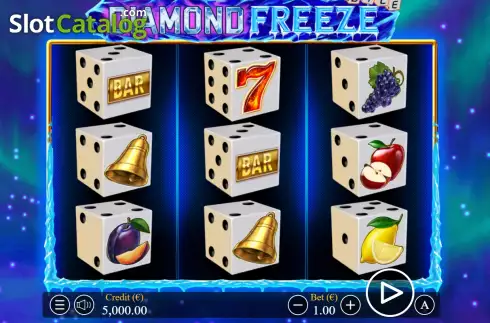 Скрин2. Diamond Freeze Dice слот
