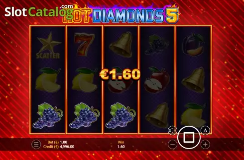 Скрин3. Hot Diamonds 5 слот