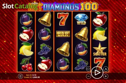 Скрин2. Hot Diamonds 100 слот