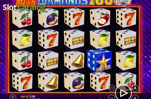 Скрин2. Hot Diamonds 100 Dice слот