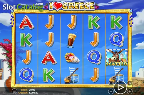 Скрин2. I Love Greece слот