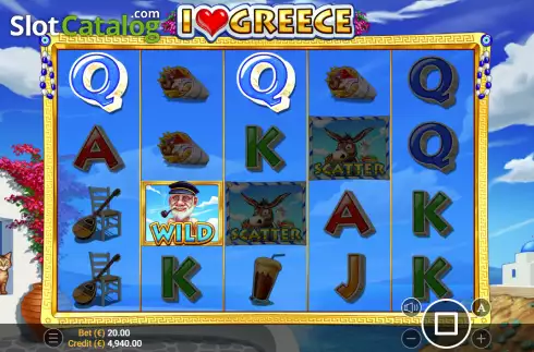 Скрин3. I Love Greece слот