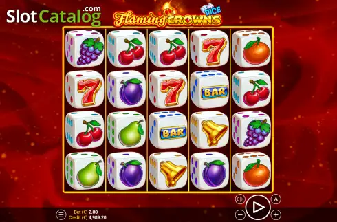 Скрин2. Flaming Crowns Dice слот