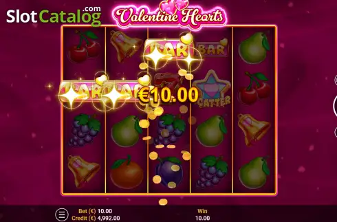 Скрин3. Valentine Hearts слот