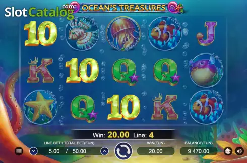 Скрин3. Oceans Treasures слот