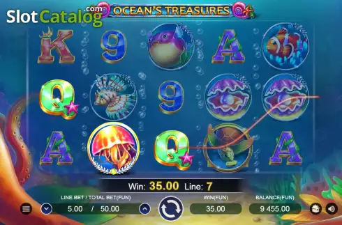 Скрин4. Oceans Treasures слот