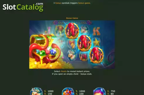 Скрин7. Oceans Treasures слот