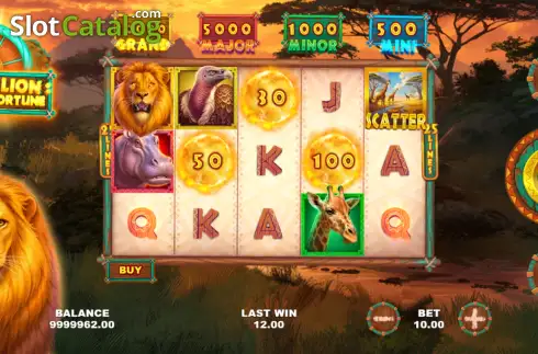 Скрин2. Golden Lion: Wheel of Fortune слот