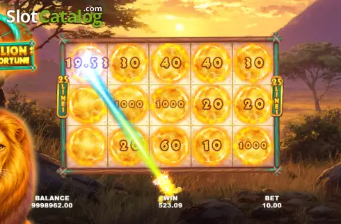 Скрин3. Golden Lion: Wheel of Fortune слот