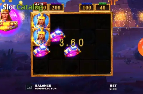 Скрин3. Pharaoh's Secret слот