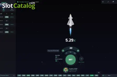 Скрин3. Crazy Rocket слот