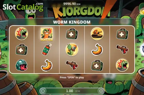 Скрин2. Worm Kingdom слот