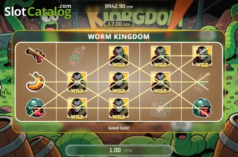 Скрин3. Worm Kingdom слот