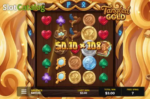 Скрин3. Tangled Gold слот