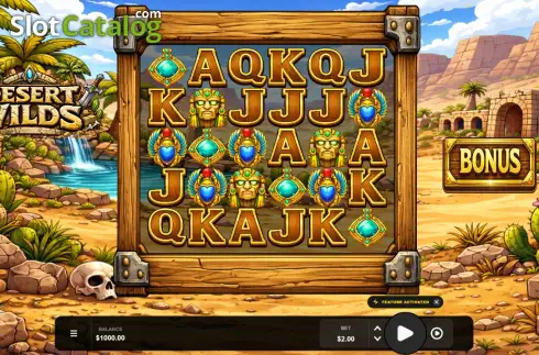 Скрин2. Desert Wilds слот