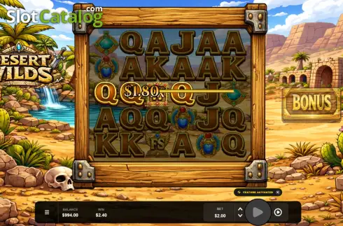 Скрин3. Desert Wilds слот