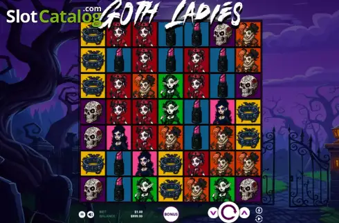 Скрин2. Goth Ladies слот