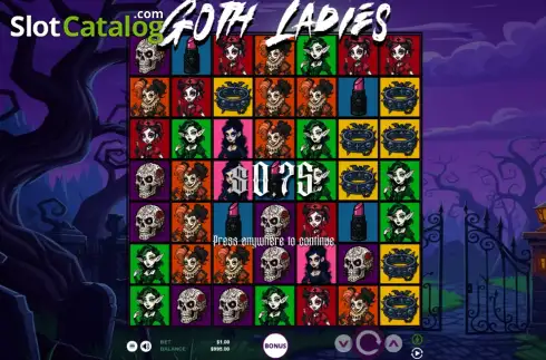 Скрин3. Goth Ladies слот