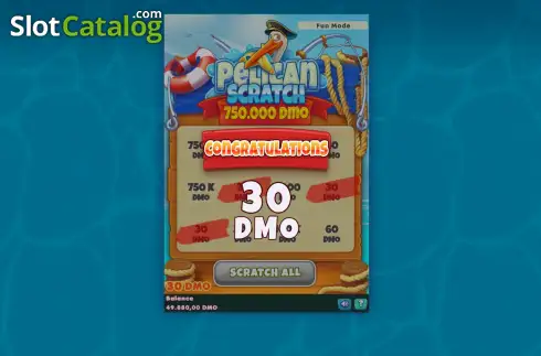 Скрин3. Pelican Scratch слот