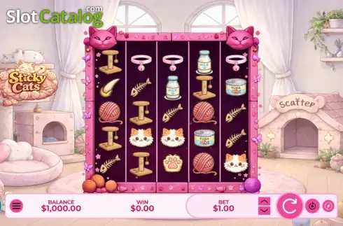 Скрин2. Sticky Cats слот