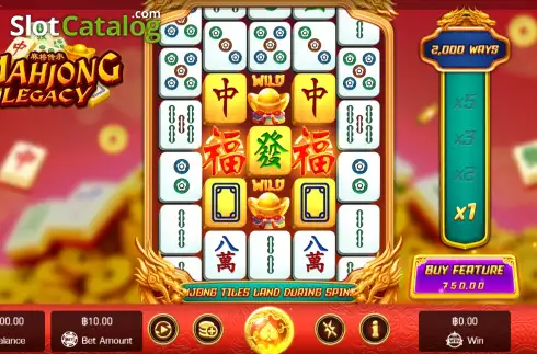 Скрин2. Mahjong Legacy слот