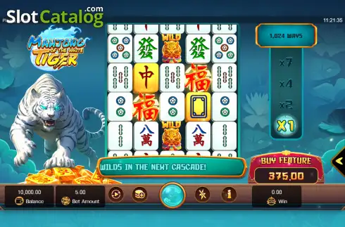 Скрин2. Mahjong of the White Tiger слот