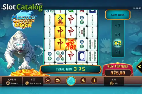 Скрин3. Mahjong of the White Tiger слот