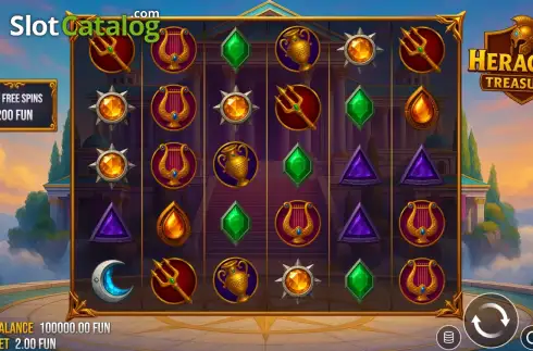 Скрин2. Heracles Treasures слот