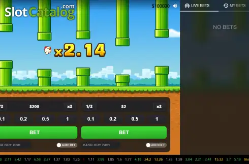 Скрин2. Flappy Rise слот