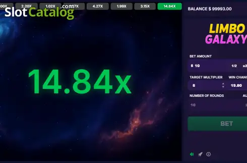 Скрин3. Limbo Galaxy слот