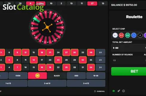 Скрин2. Roulette (Astriona Games) слот