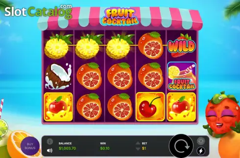 Скрин3. Fruit Cocktail (Atomic Gaming) слот
