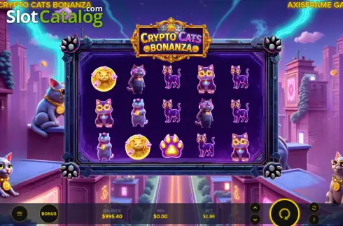 Скрин2. Crypto Cats Bonanza слот