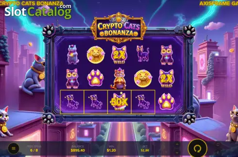Скрин3. Crypto Cats Bonanza слот
