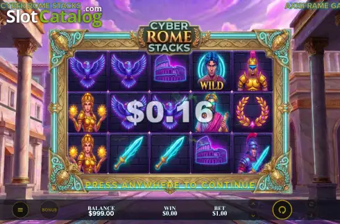 Скрин3. Cyber Rome Stacks слот