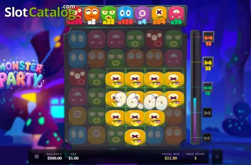 Скрин3. Monster Party слот