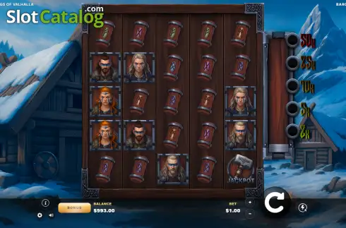 Скрин2. Vikings of Valhalla (Baron Gaming) слот