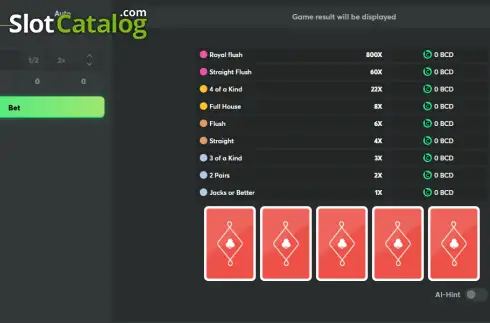 Скрин2. Video Poker (BC Originals) слот