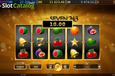 Скрин3. Golden Seven 243 слот