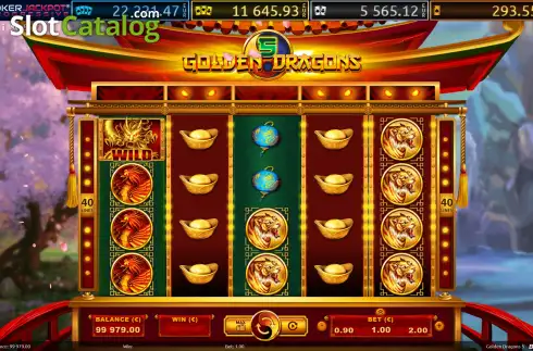 Скрин1. Golden Dragons 5 слот
