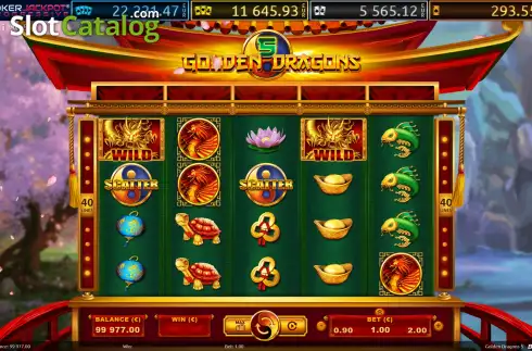 Скрин2. Golden Dragons 5 слот