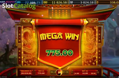 Скрин6. Golden Dragons 5 слот