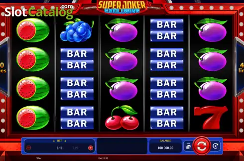 Скрин2. Super Joker 40 Exclusive слот
