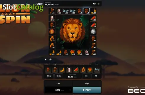 Скрин2. Lion Spin слот