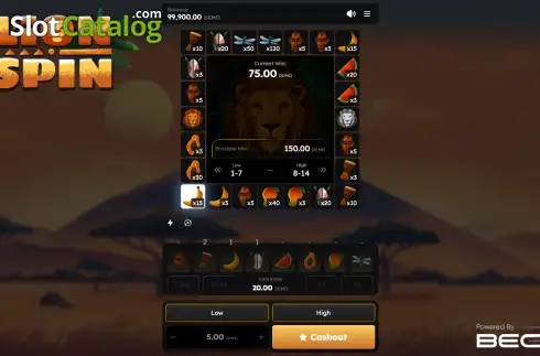 Скрин3. Lion Spin слот