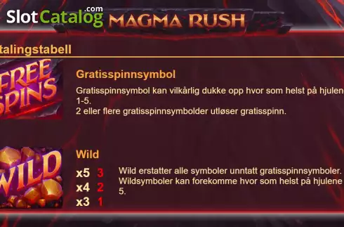Скрин3. Magma Rush слот