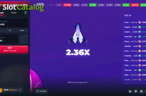 Скрин2. Crash (BetFury Originals) слот
