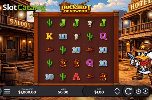 Скрин2. Duckshot Deadwood слот