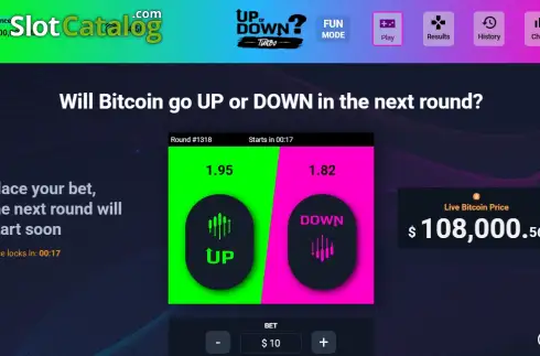 Скрин2. Bitcoin up or Down слот